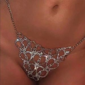 Rhinestone decor bodychain